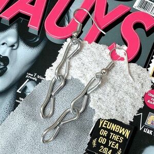 5 For $25💫Silver Punk Chain Dangles